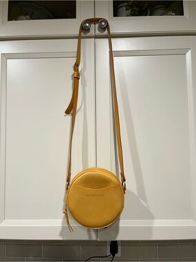 NEW Portland Leather Round Crossbody Bag - Sunflower